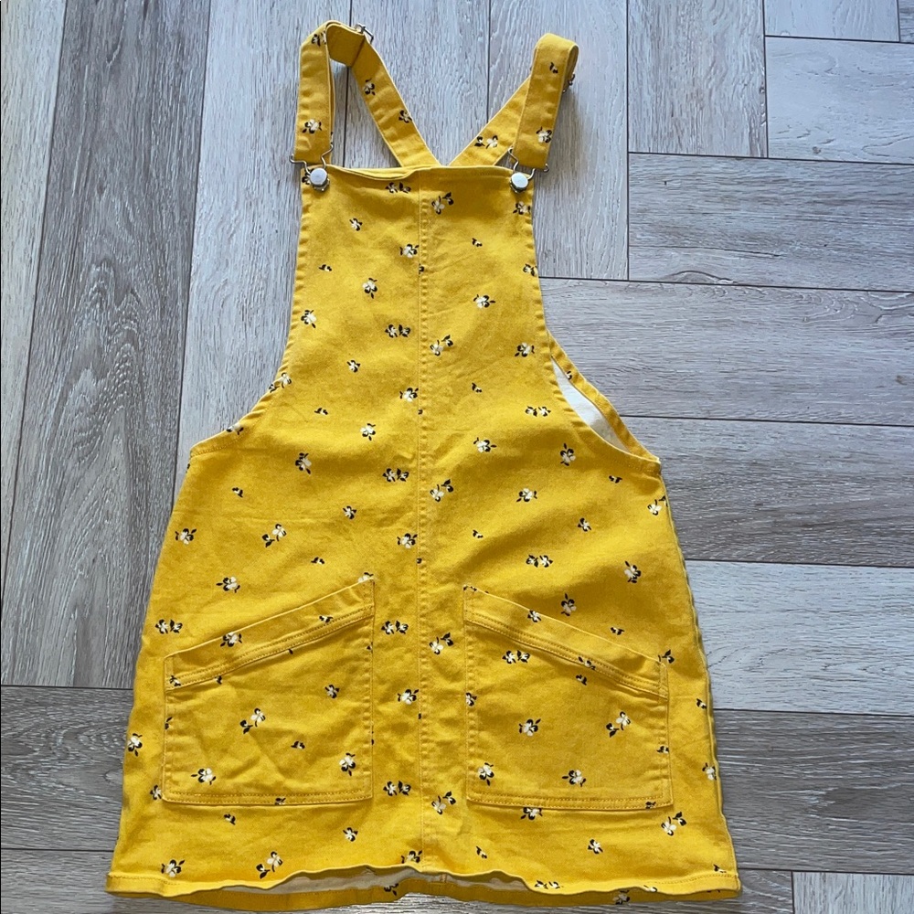 Yellow Floral Mini Dress
